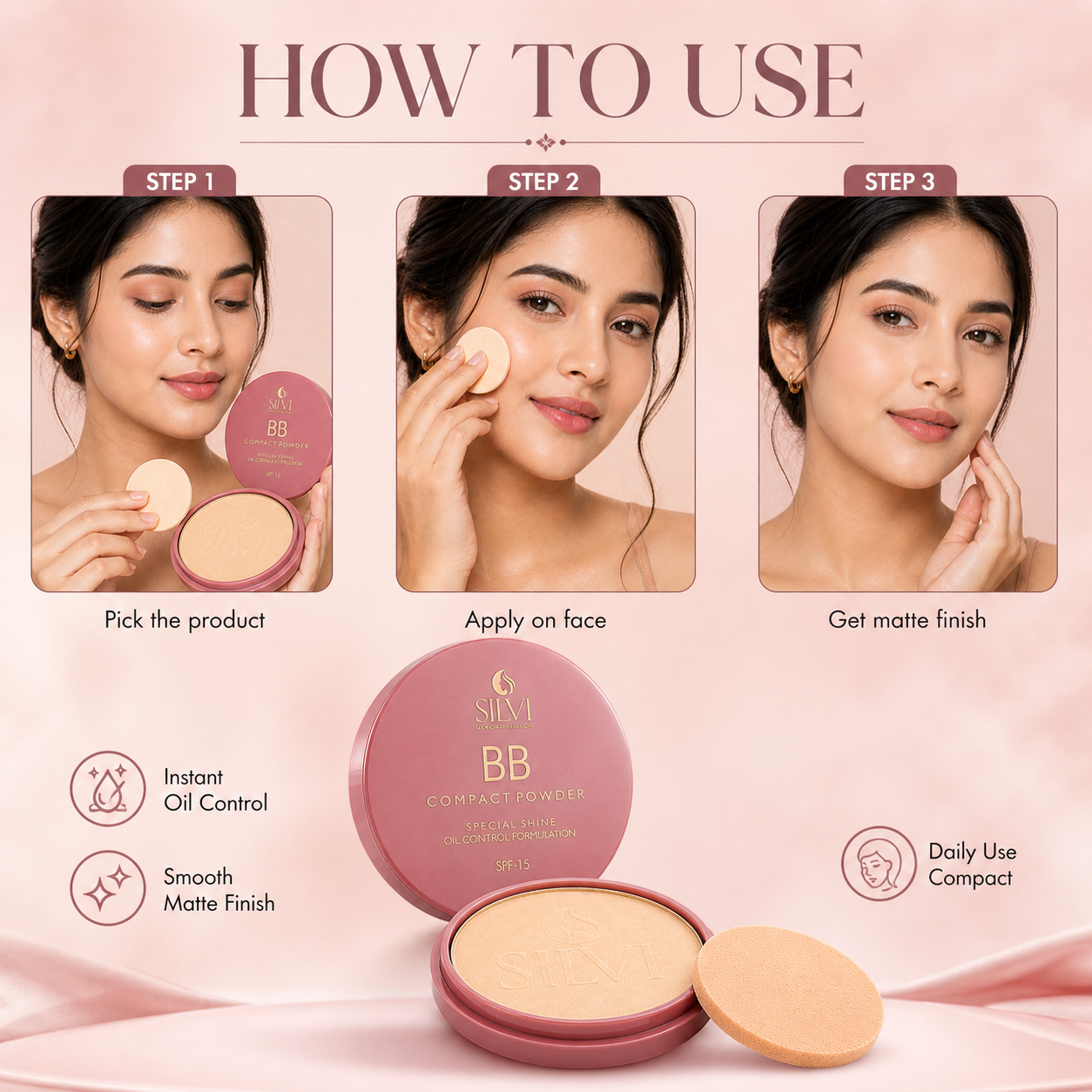 2 in 1 BB Compact Powder