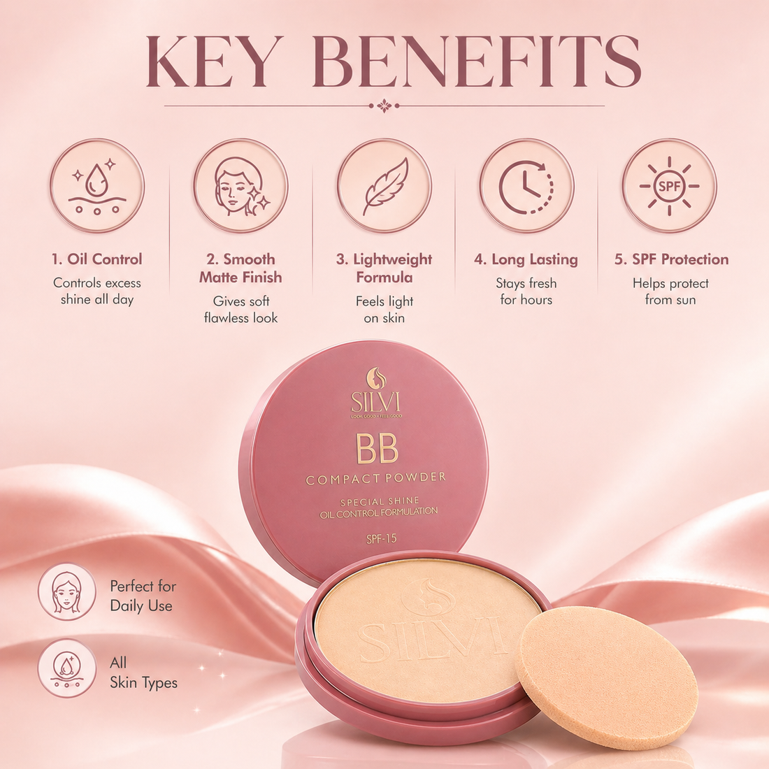 2 in 1 BB Compact Powder