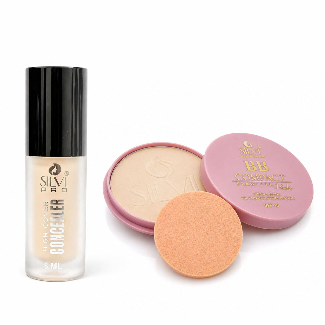 Liquid Concealer & BB Compact Powder Combo